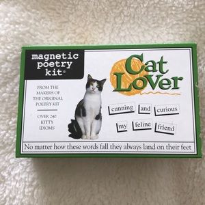 Cat lover magnetic poetry kit